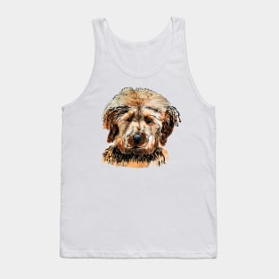 labradoodle portrait Tank Top